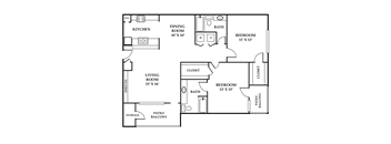 a floor plan of a home