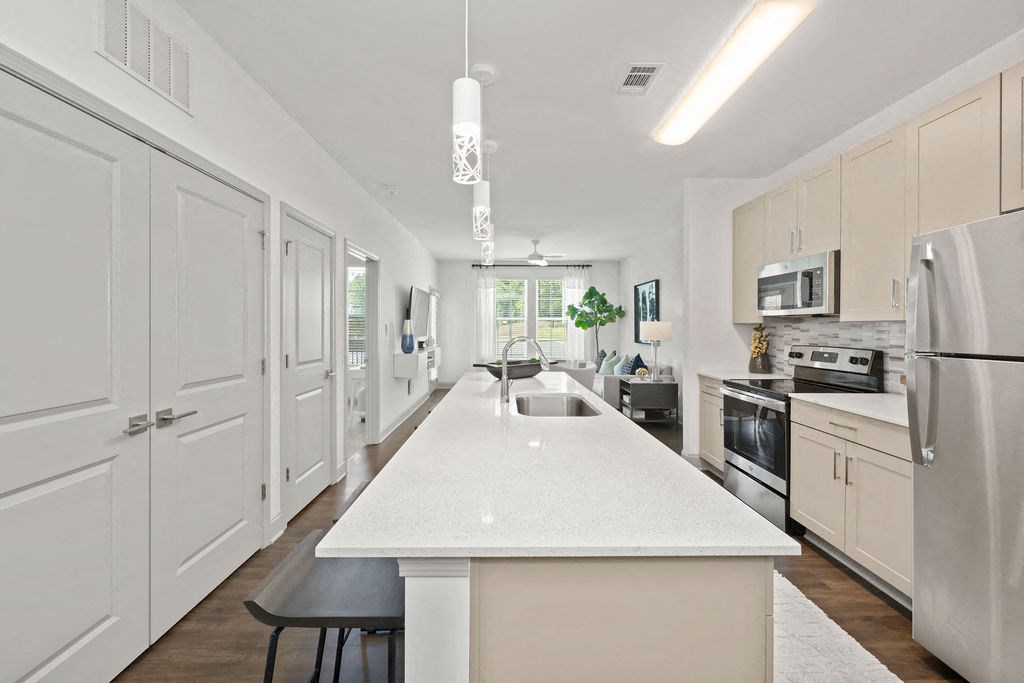 Gourmet Kitchen with large island