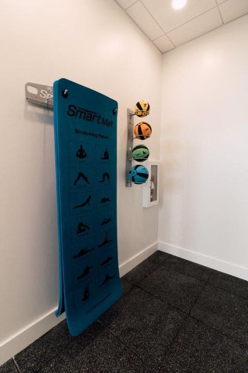 Fitness Center With Yoga/Stretch Area at Brixton South Shore, Austin, TX