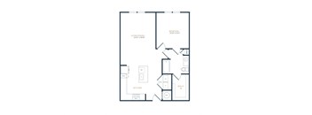 1 bedroom floorplan