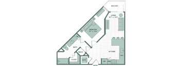 the blueprint of a floor plan of a home