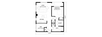 a floor plan of a small house