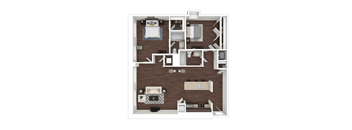 a1 floor plan  1 bedroom  1190 square feet  the