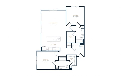 floorplans for 2 bedrooms