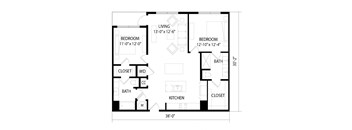 a floor plan of a small house