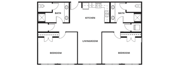 a blueprint of a floor plan of a house