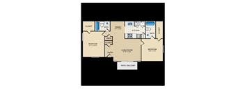 the millennia 2 bedroom floor plan