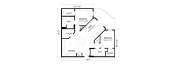 a floor plan of a house