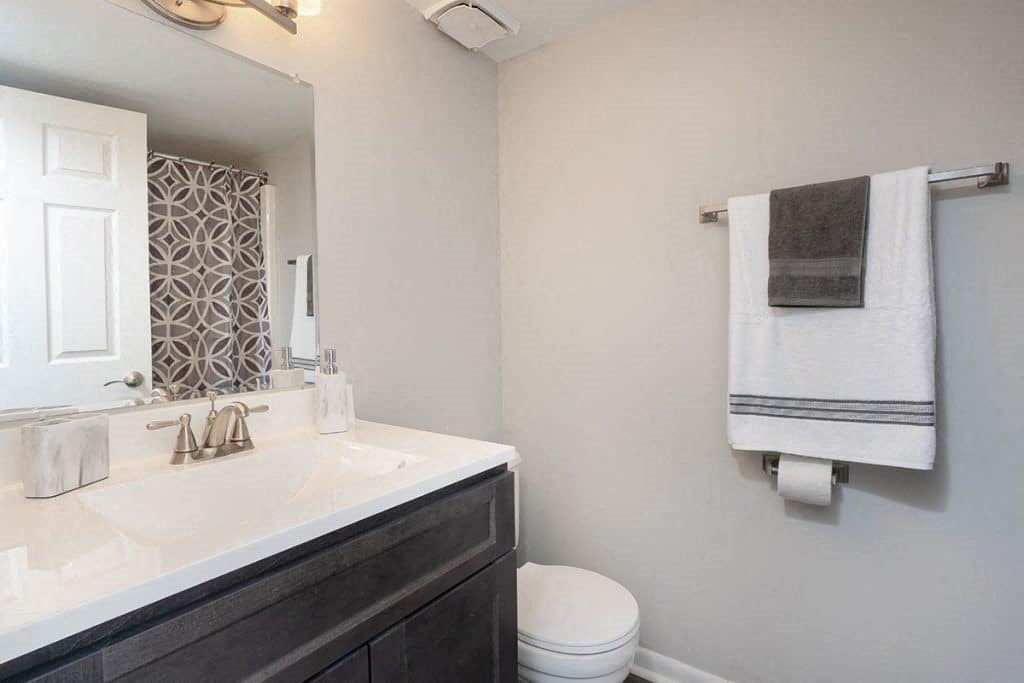 a bathroom with a sink and a toilet