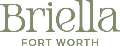The image shows the word "Briella" in large letters with "Fort Worth" written below it.