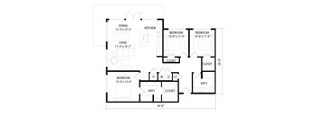 a floor plan of a house