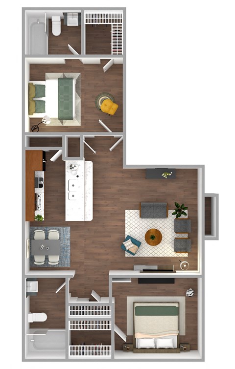 a floor plan of our studio apartment at riviera palms