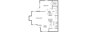 A black and white image of a house floor plan.