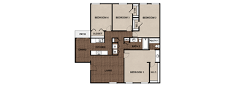 a floor plan of a two bedroom apartment