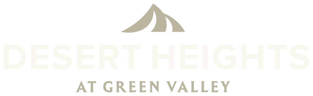 A logo for Desert Heights at Green Valley.