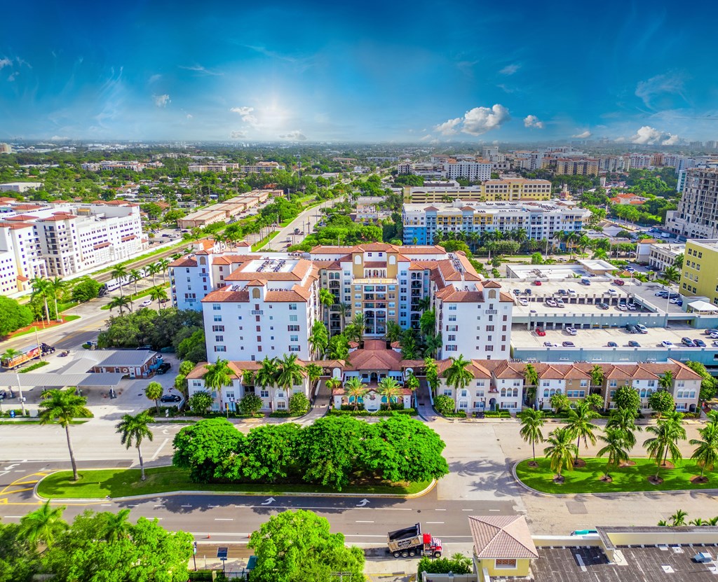 an aerial view of the city of fort lauderdale