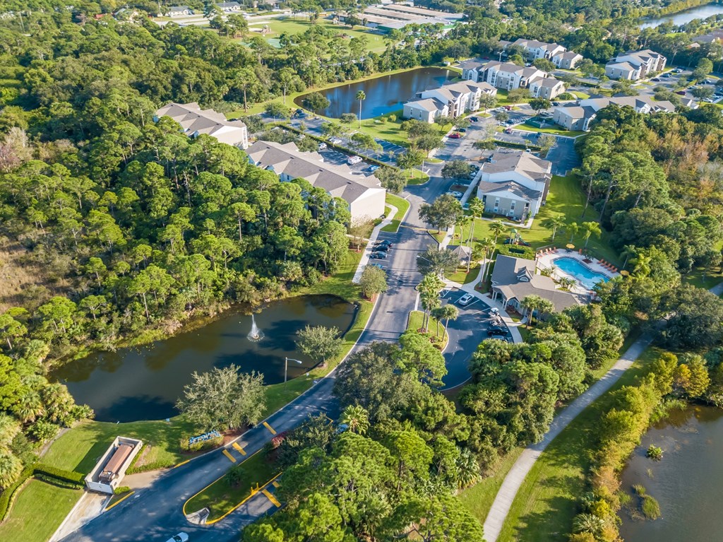 Ariel view of the community