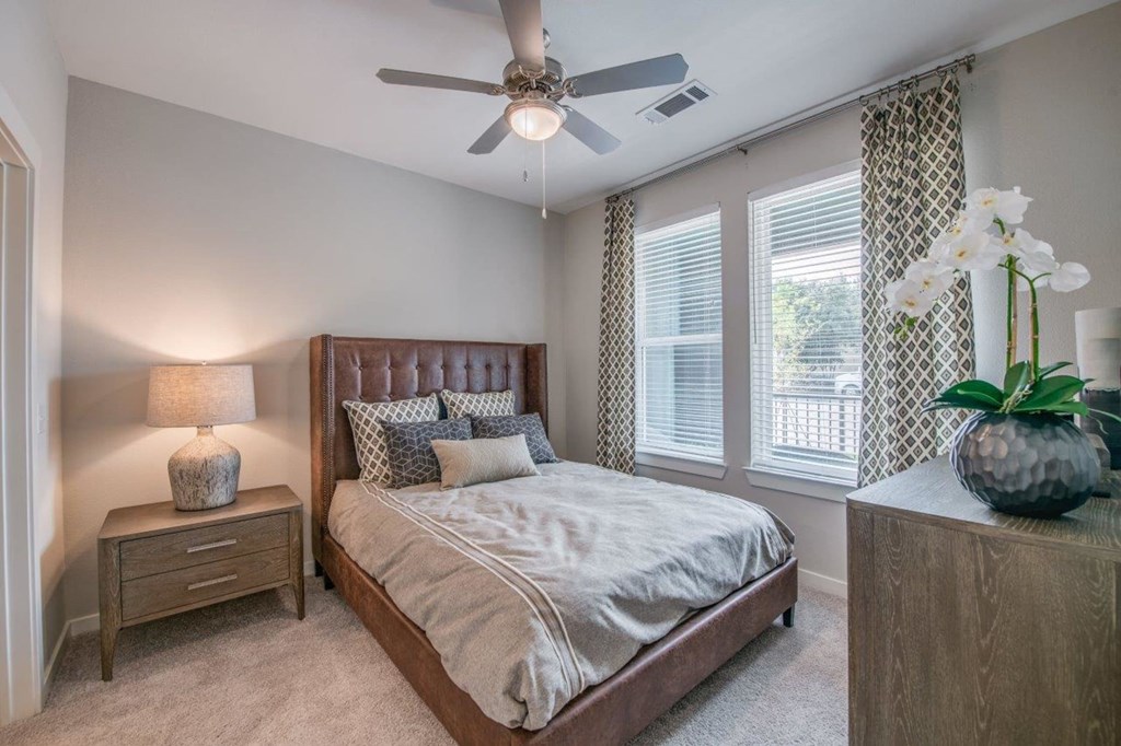 our apartments offer a bedroom with a king sized bed