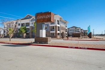 exterior shot of sign in midland tx luxury apartment - Photo Gallery 46