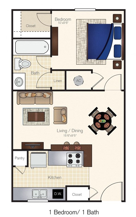 a floor plan of a small house with a bathroom and a living room
