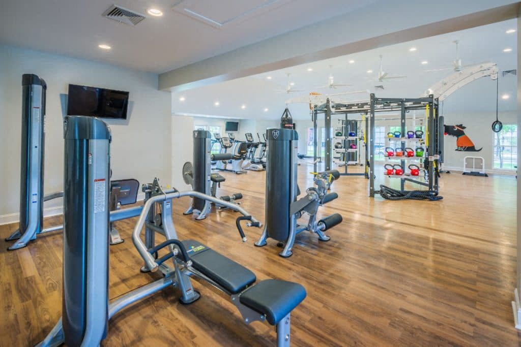 our state of the art gym is fully equipped with free weights and cardio equipment