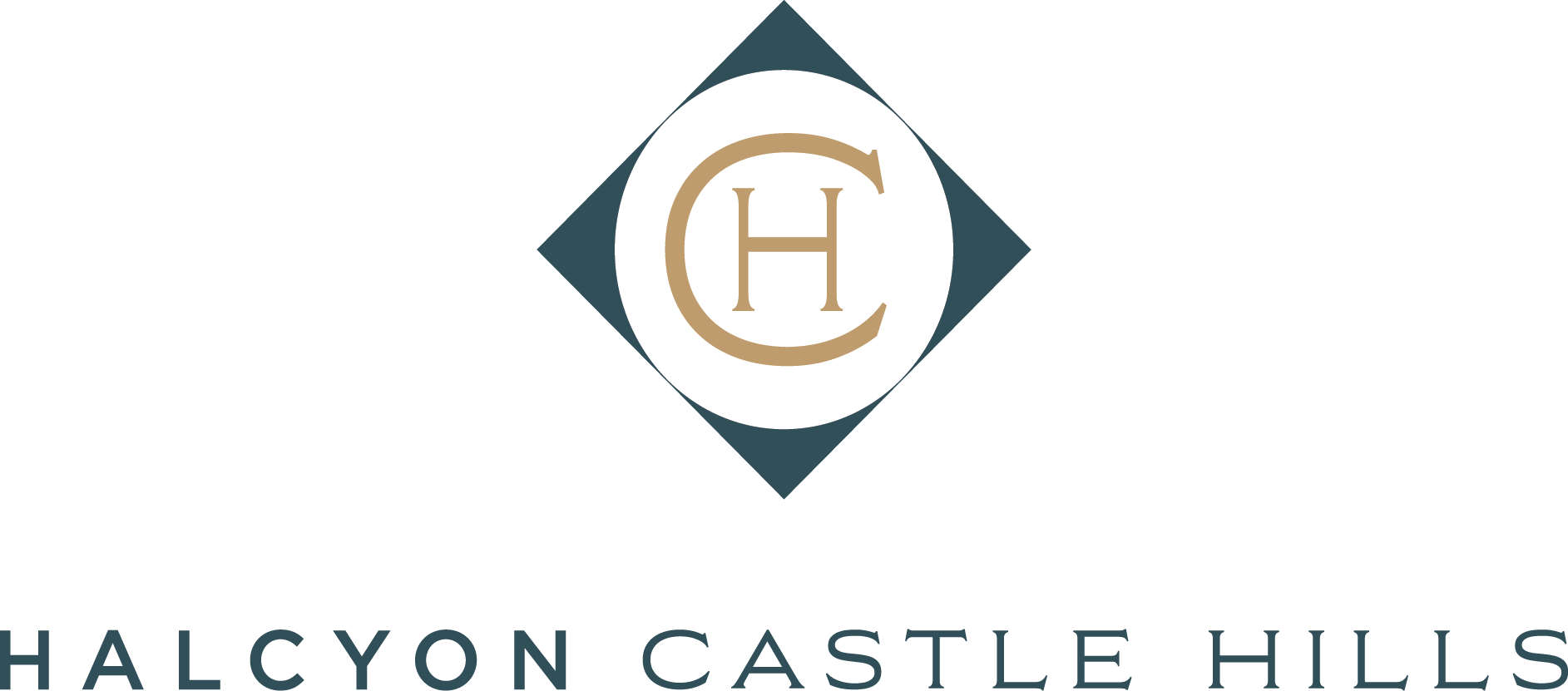 the logo for halcyon castle hills