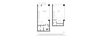 a floor plan of two different floor plans of a house