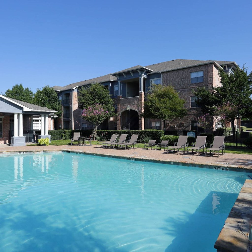 our apartments have a large swimming pool in front of our building