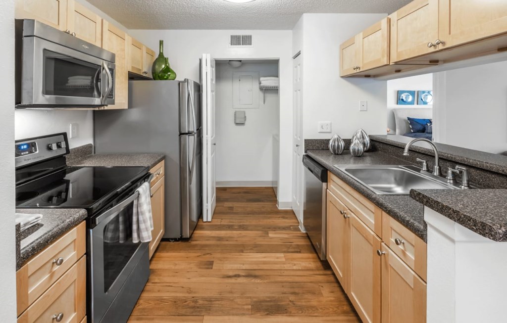 Model apartment home kitchen
