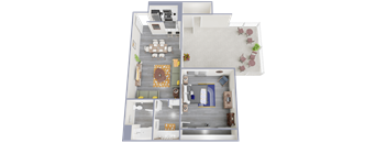 a floor plan of a two bedroom apartment