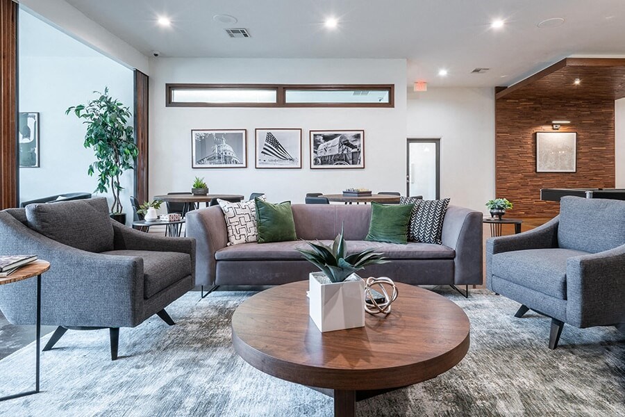 Clubhouse view from fireplace