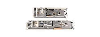 2x2 Townhome Loft with Den