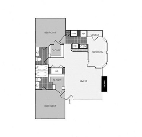 a floor plan  lafayette residences  2 bedroom floor plan