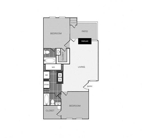 a black and white floor plan of a house