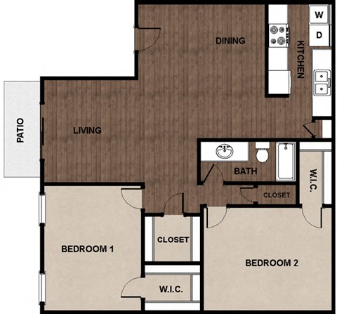 bedroom floor plan | the madison at ballston station
