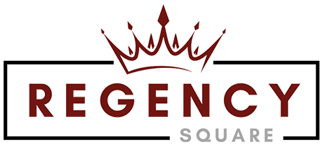 A logo with a crown and the word "REGENCY" in red.