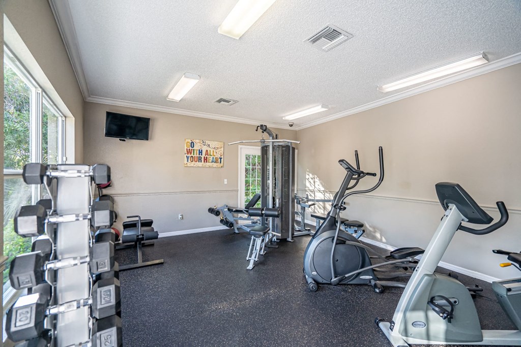 Fitness Center with weights