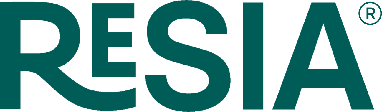 a turquoise logo with the words pfsa on a black background