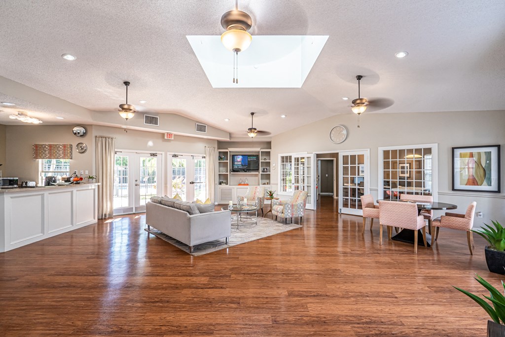 Resident Clubhouse with seating area in a different angle