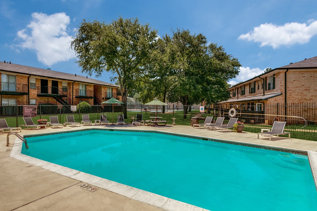 the swimming pool at our apartments