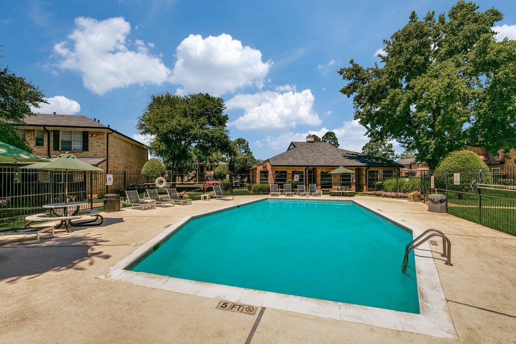 the swimming pool at our apartments