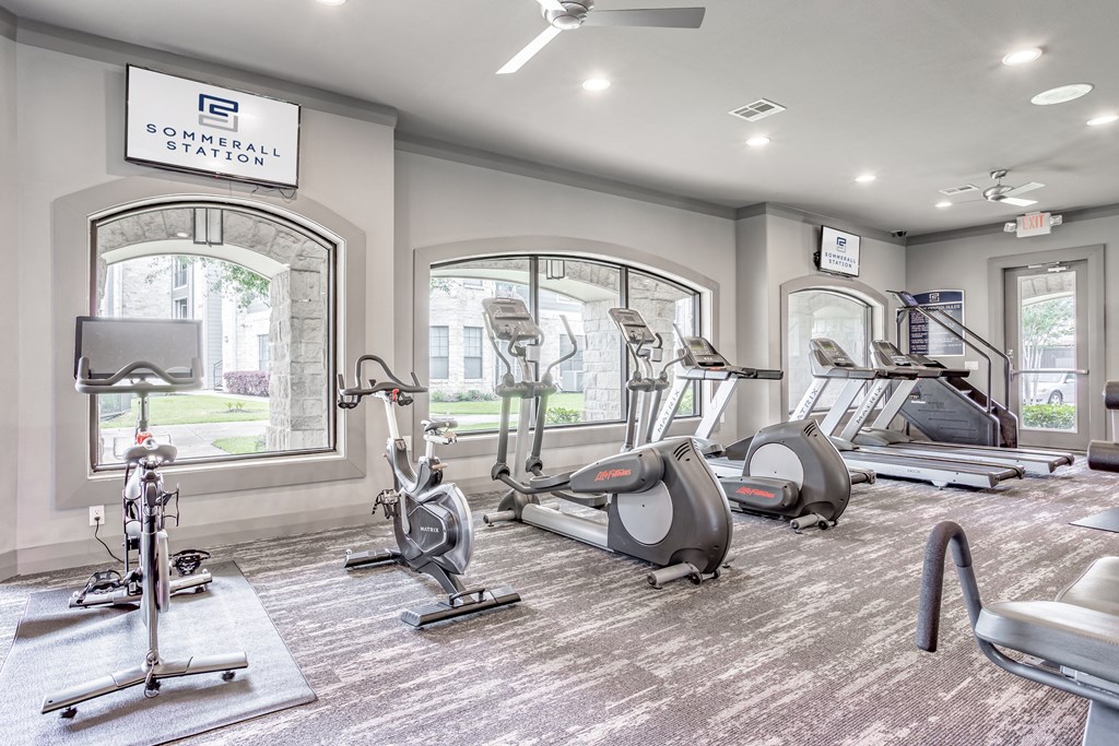 our state of the art gym is equipped with cardio machines and weights