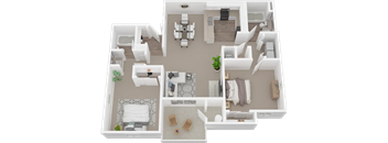 Sutter Ridge Apartments 2 Bedroom Floorplan