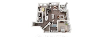 a floor plan of a 1 bedroom floor plan
