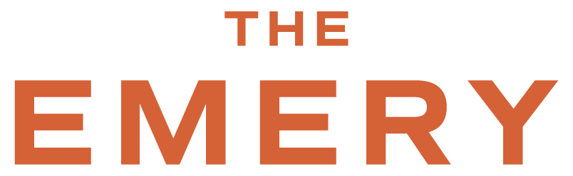 The word "EMERY" is written in orange.
