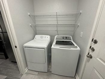 Full Size Washer and Dryer Connections