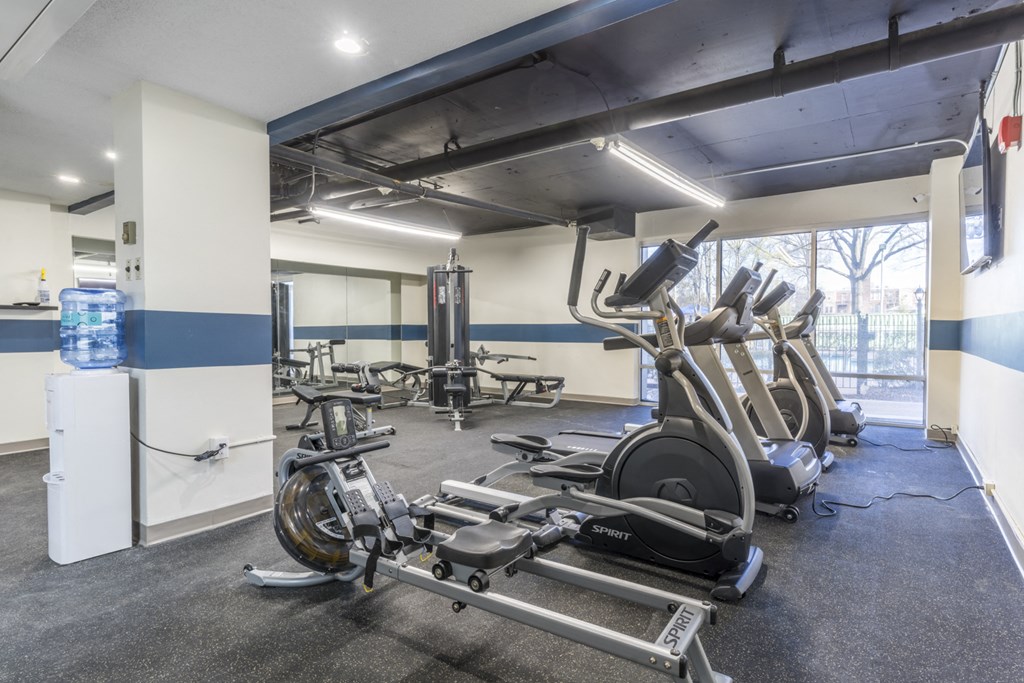 our apartments have a gym with plenty of exercise equipment