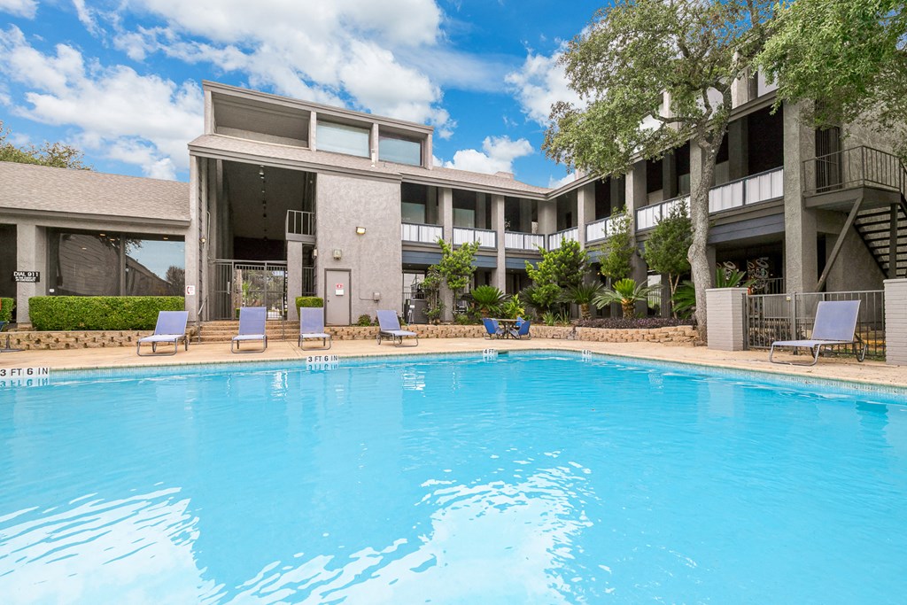 our apartments showcase an unique swimming pool