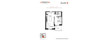 the floor plan of suite e