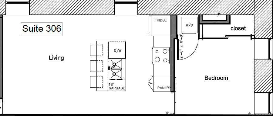 studio apartment - 15 King Street North, Waterloo - unit 201 4